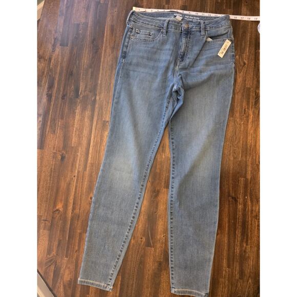 Amazon Denim - NWT Amazon Essentials Womens 12 Long Jeans Blue High Rise Skinny Stretch Denim